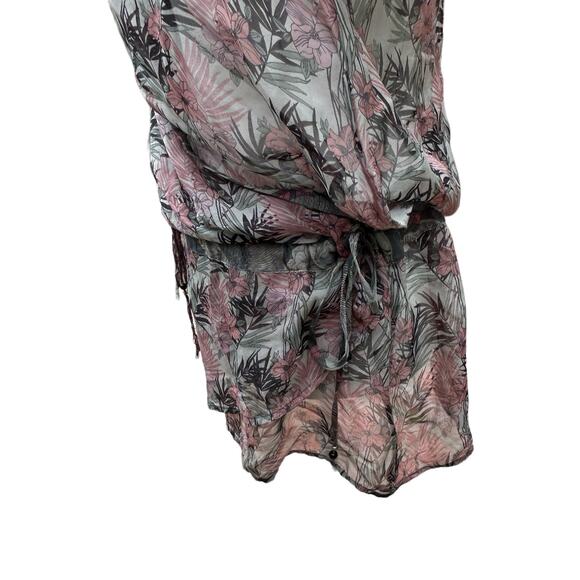 Johnny Was 4 Love & Liberty Top Small Faux Wrap‎ Peasant Blouse Floral Beads - Picture 8 of 15